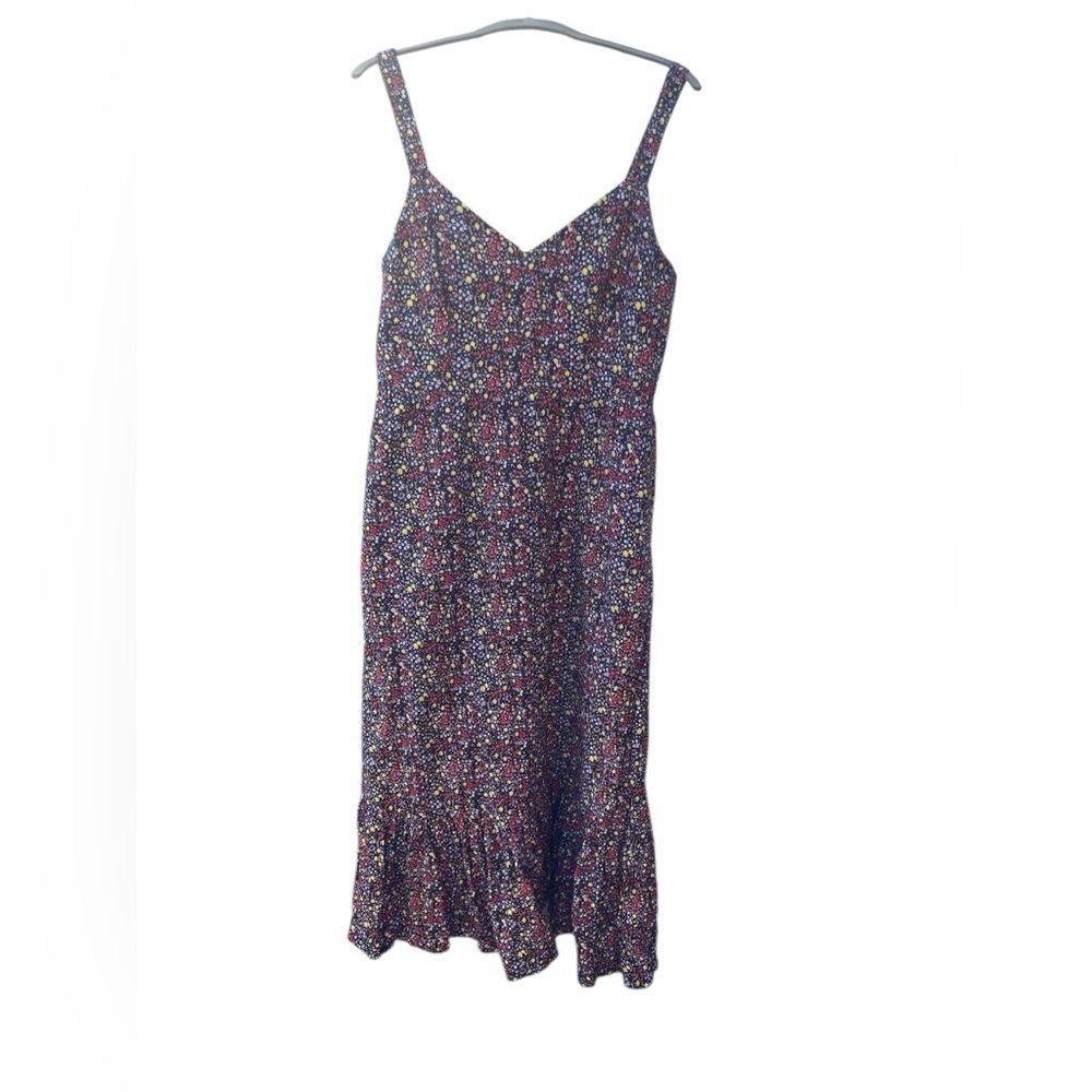J.Crew Floral sleeveless linen blend maxi dress. Size 12 - Picture 2 of 12